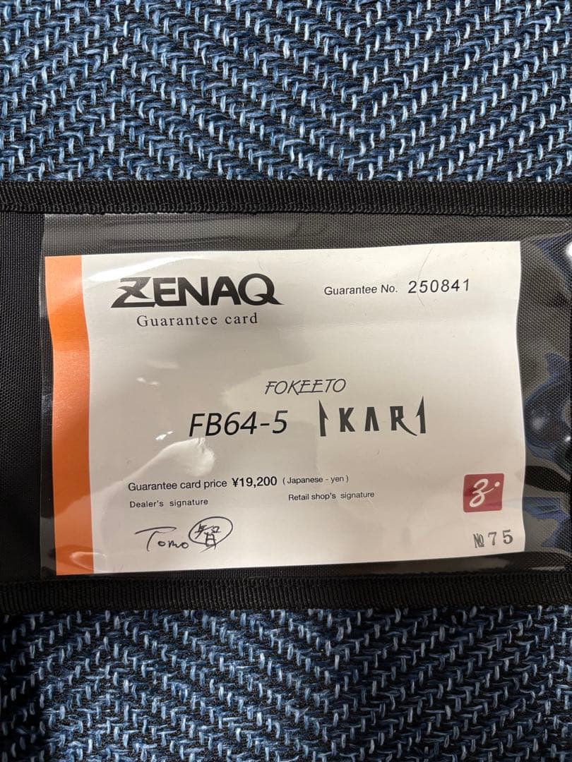 ZENAQ FOKEETO IKARI FB64-5 新品