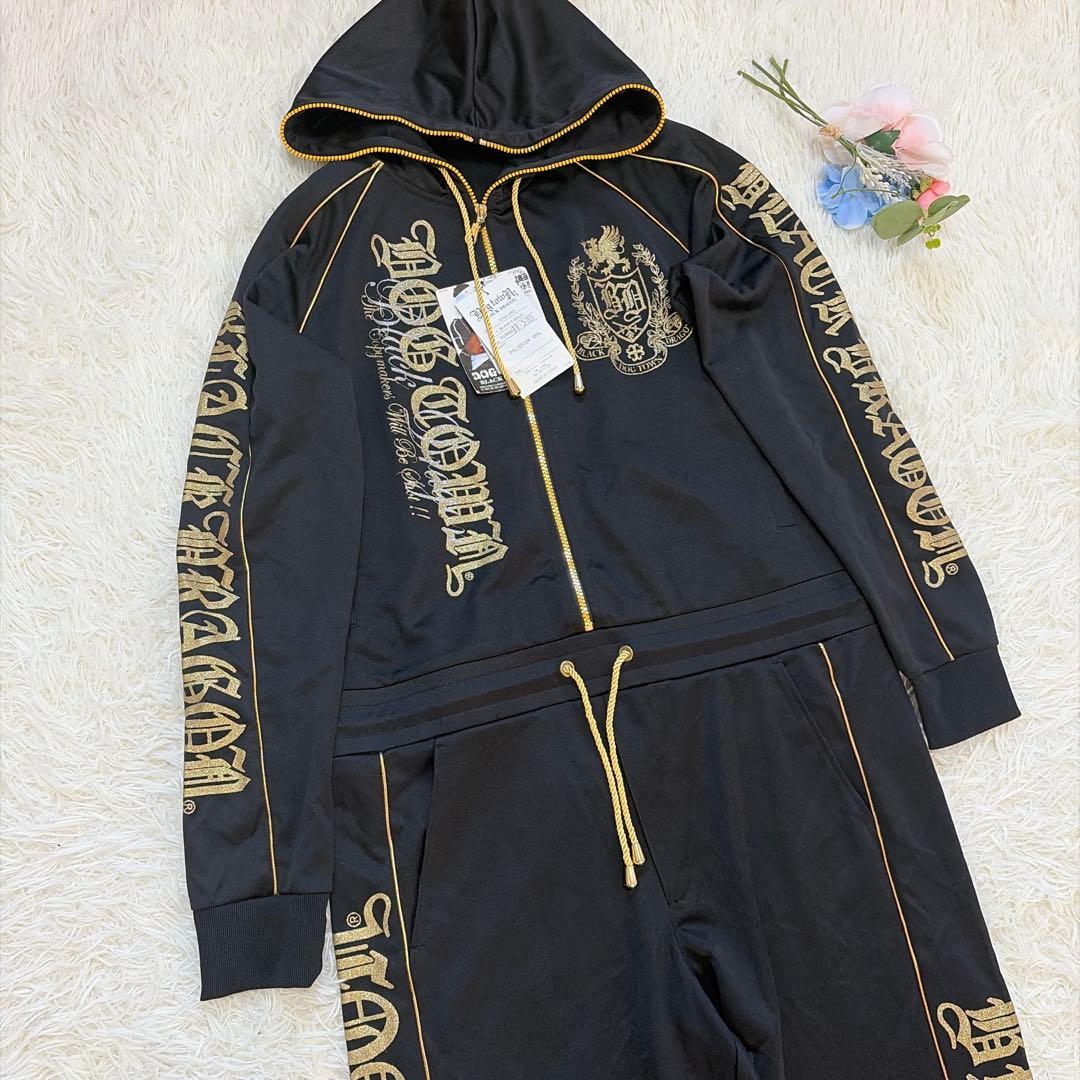 【レア✨希少✨未使用品】黒龍 y2k 平成 DOGTOWN つなぎ ジャージLL