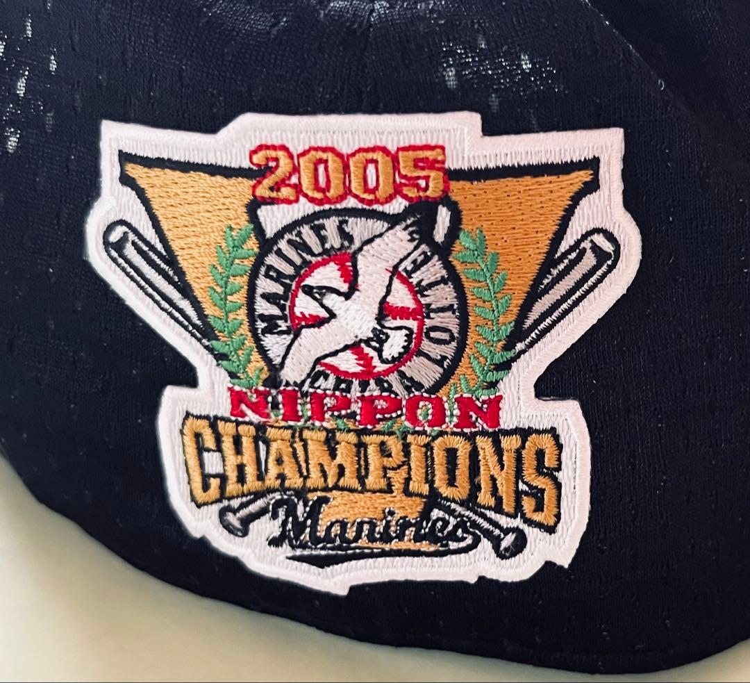 新品 ロッテ 「誠」復刻キャップ 2005優勝ワッペン付き