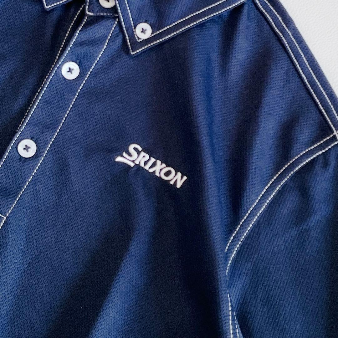 SRIXON by DESCENTE スリクソン　半袖ポロシャツ M ネイビー
