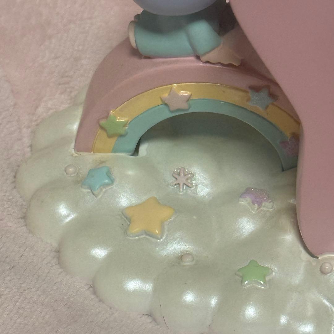 【激レア】 サンリオ キキララ リトルツインスターズ レインボーベア星の置時計