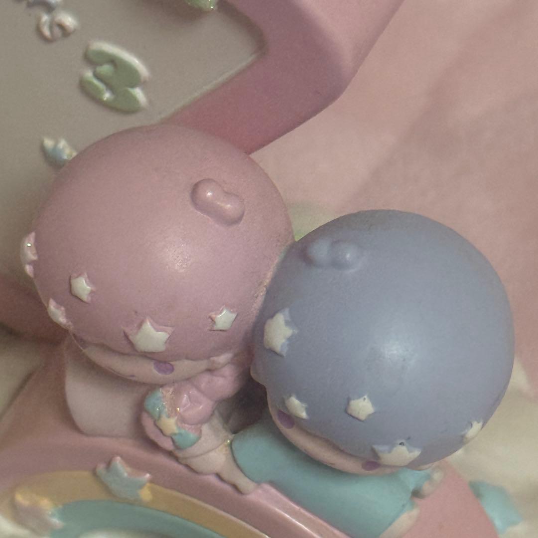 【激レア】 サンリオ キキララ リトルツインスターズ レインボーベア星の置時計