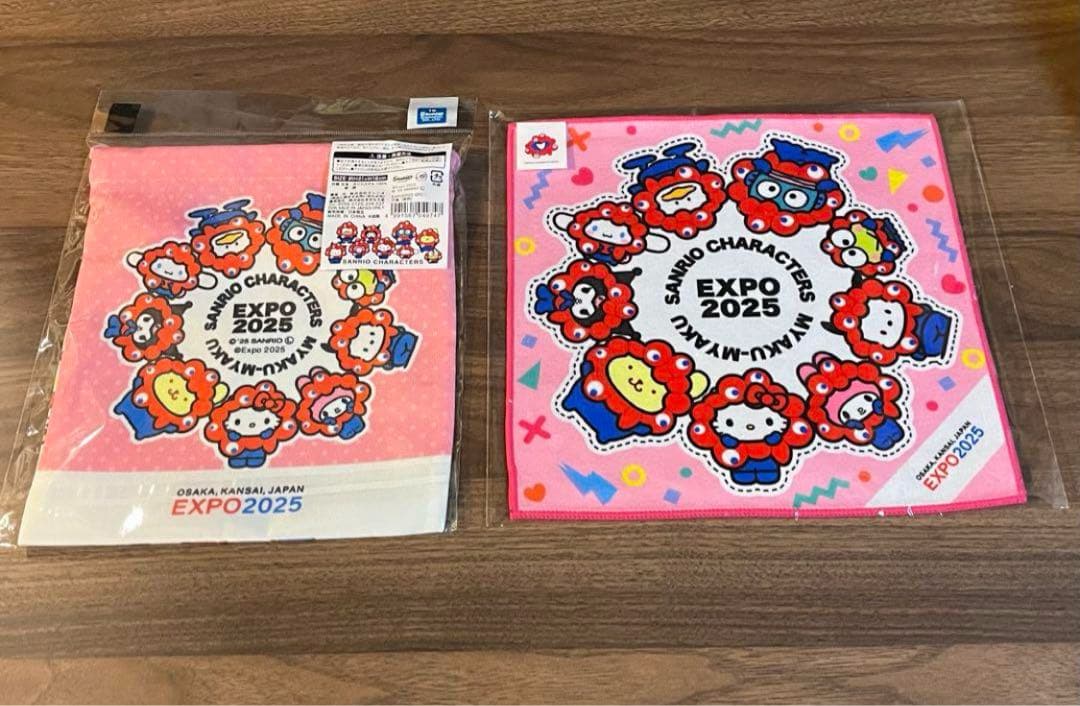 専用です！　ミャクミャク　サンリオ　巾着　巾着袋　ハンカチ　4点セット！