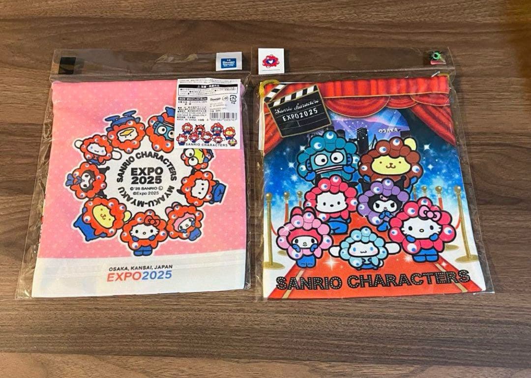 専用です！　ミャクミャク　サンリオ　巾着　巾着袋　ハンカチ　4点セット！