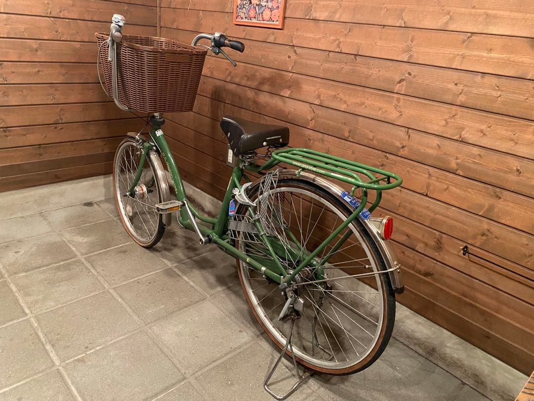 グリーンシティサイクル 前カゴ付き