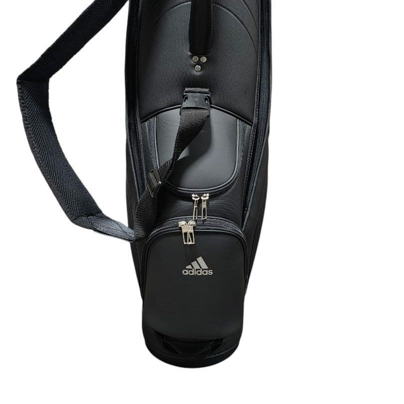 アディダス adidas 軽量 スリーストライプ キャディバッグ メンズブラック