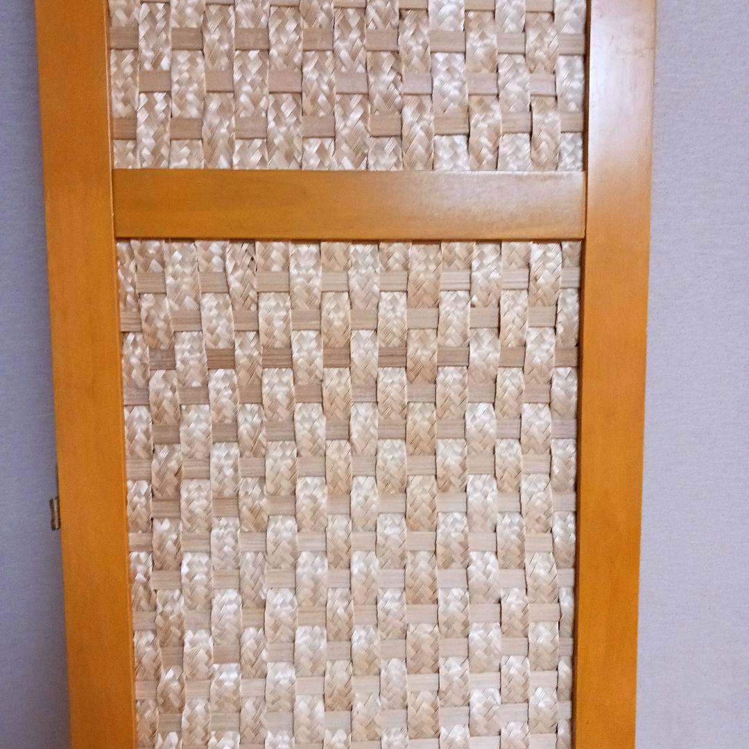 スクリーン パーテーション おしゃれ 衝立 ナチュラル 3連