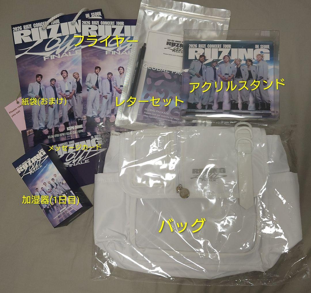 RIIZE 東京ドームアプグレ アンコンVIP 特典グッズ