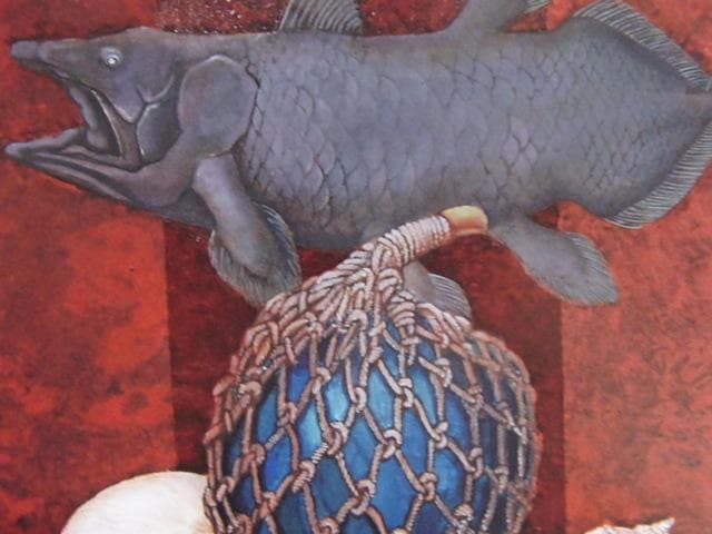 久保田晃二、【潮騒】、希少な額装用画集画、新品高級額 額装付、状態良好