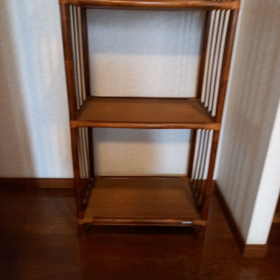 HANA　アーチ型4段　藤製ラック　縦1m70cm ￥5500
