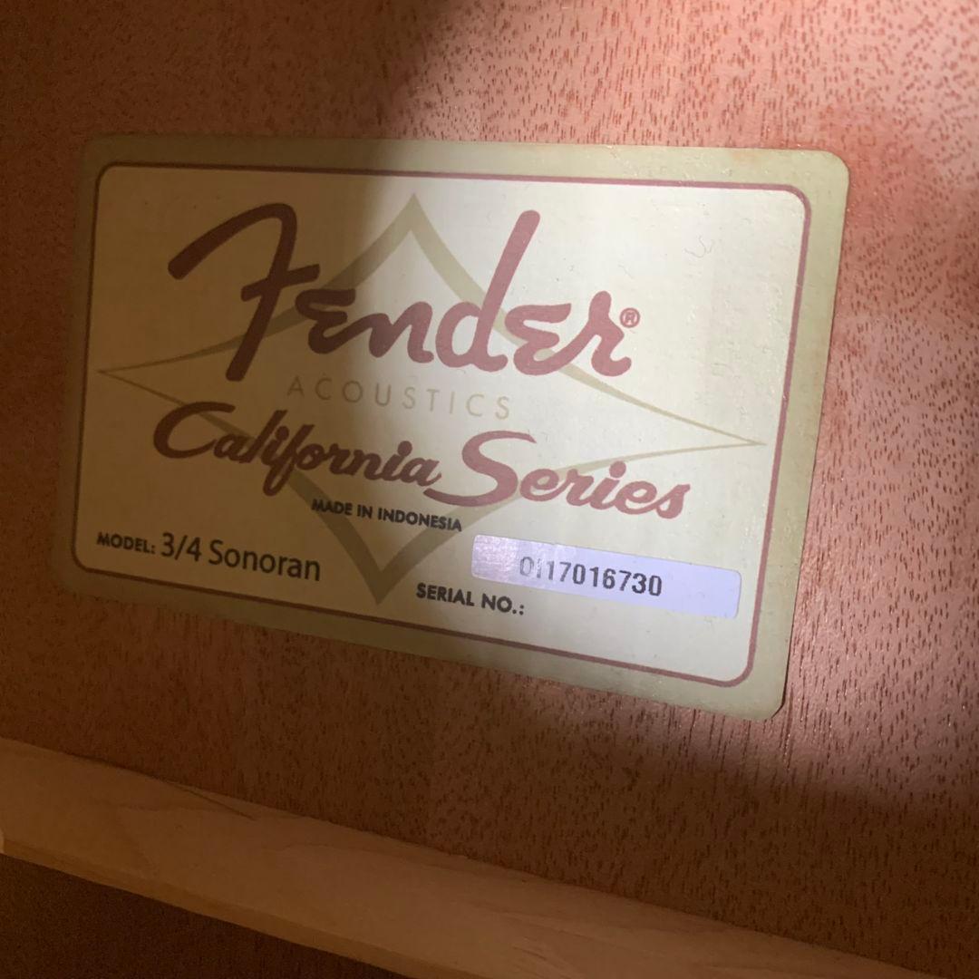 K148 FENDER カリフォルニアシリーズ 3/4 SONORAN