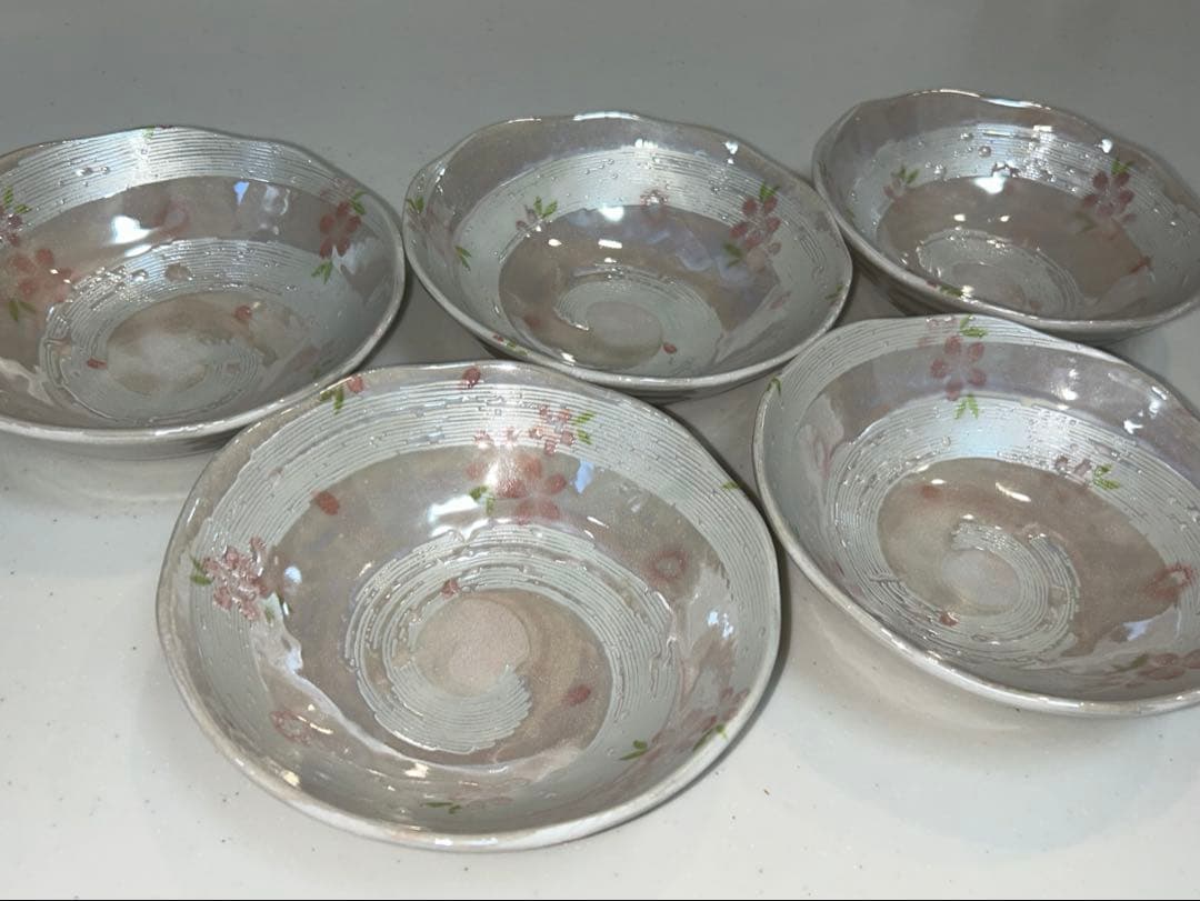 作家物 桜柄 小鉢 小皿 5枚セット 和モダン 和食器 春器