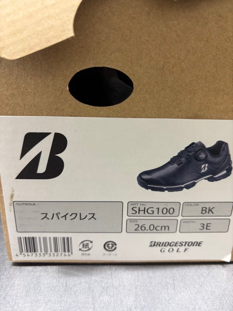 BRIDGESTONE ゴルフシューズ SHG100 26.0cm BK