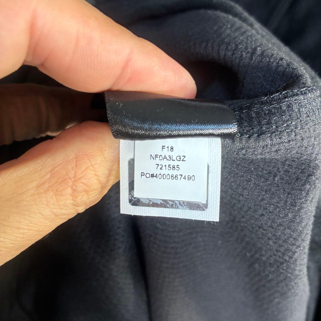 【USA古着】ノースフェイスシェルベストXL企業モノブランド刺繍ドローAGR