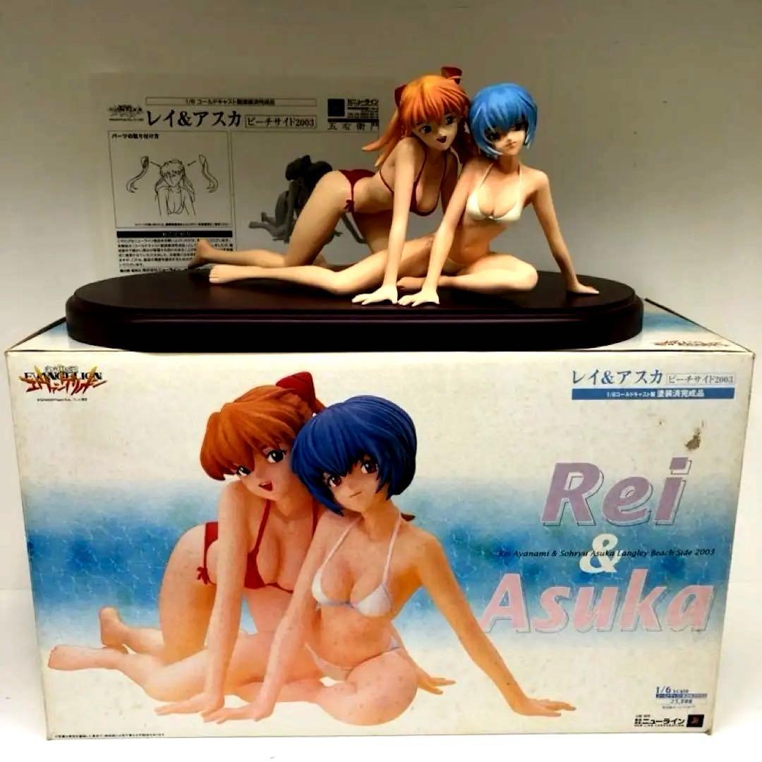 レイ＆アスカ ビーチサイド フィギュア 1/6 コールドキャスト製 塗装済完成品