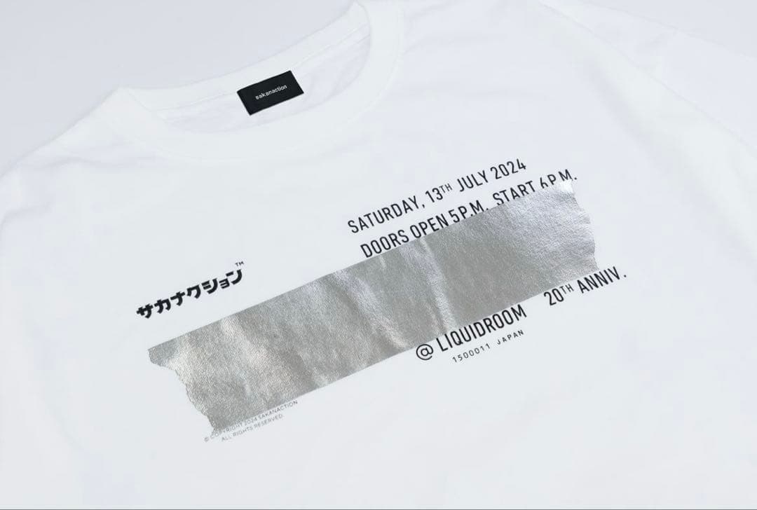 サカナクション×LIQUIDROOM20周年 Tシャツ 白 Lサイズ