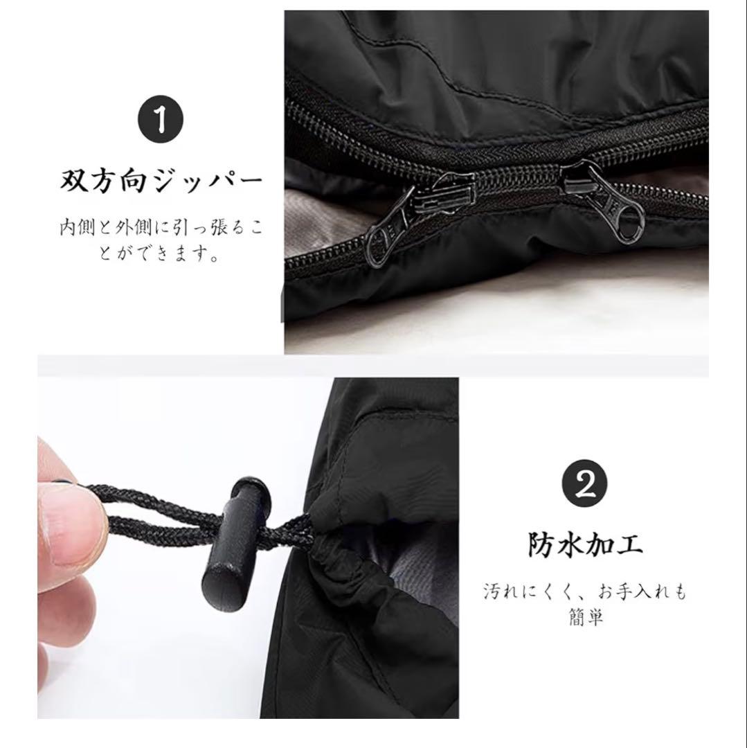 【2人用キャンプ寝具セット】寝袋×2＋ライナー＋テーブル付き｜即キャンプ可