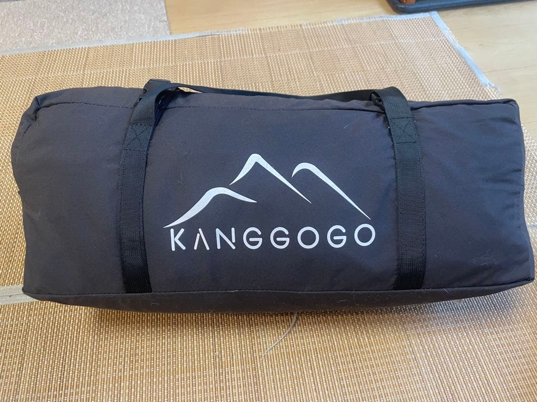 美品Kangogo 1人用キャンプテント ブラック TC素材