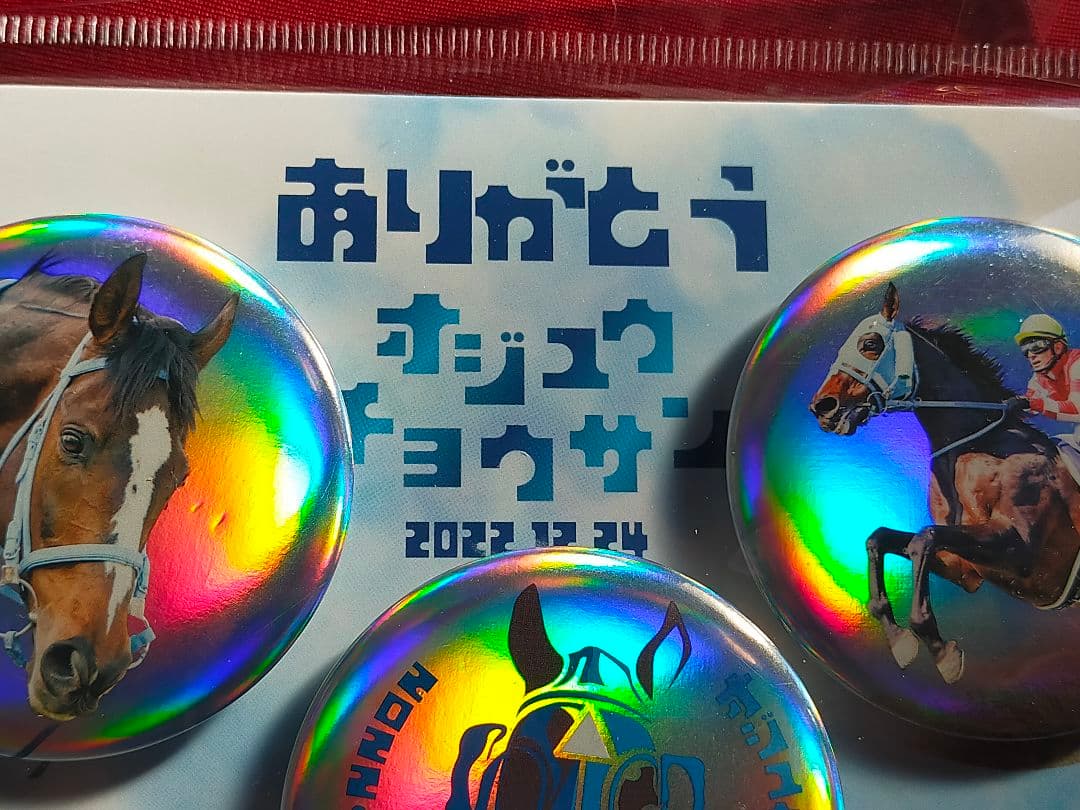 ②◆　競馬　JRA　◆オジュウチョウサン◆引退記念グッズ◆マグカップ　缶バッチ◆