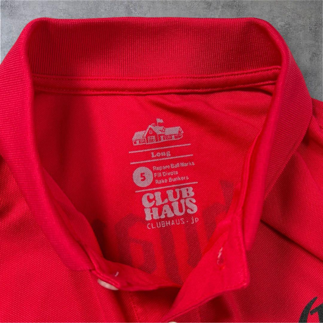 極美品 Clubhaus Highballers GOLF ポロシャツ 赤 5