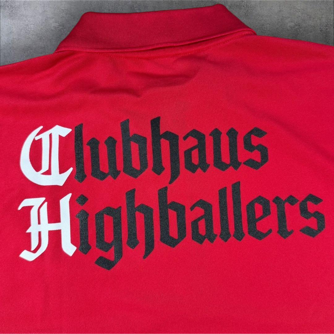 極美品 Clubhaus Highballers GOLF ポロシャツ 赤 5