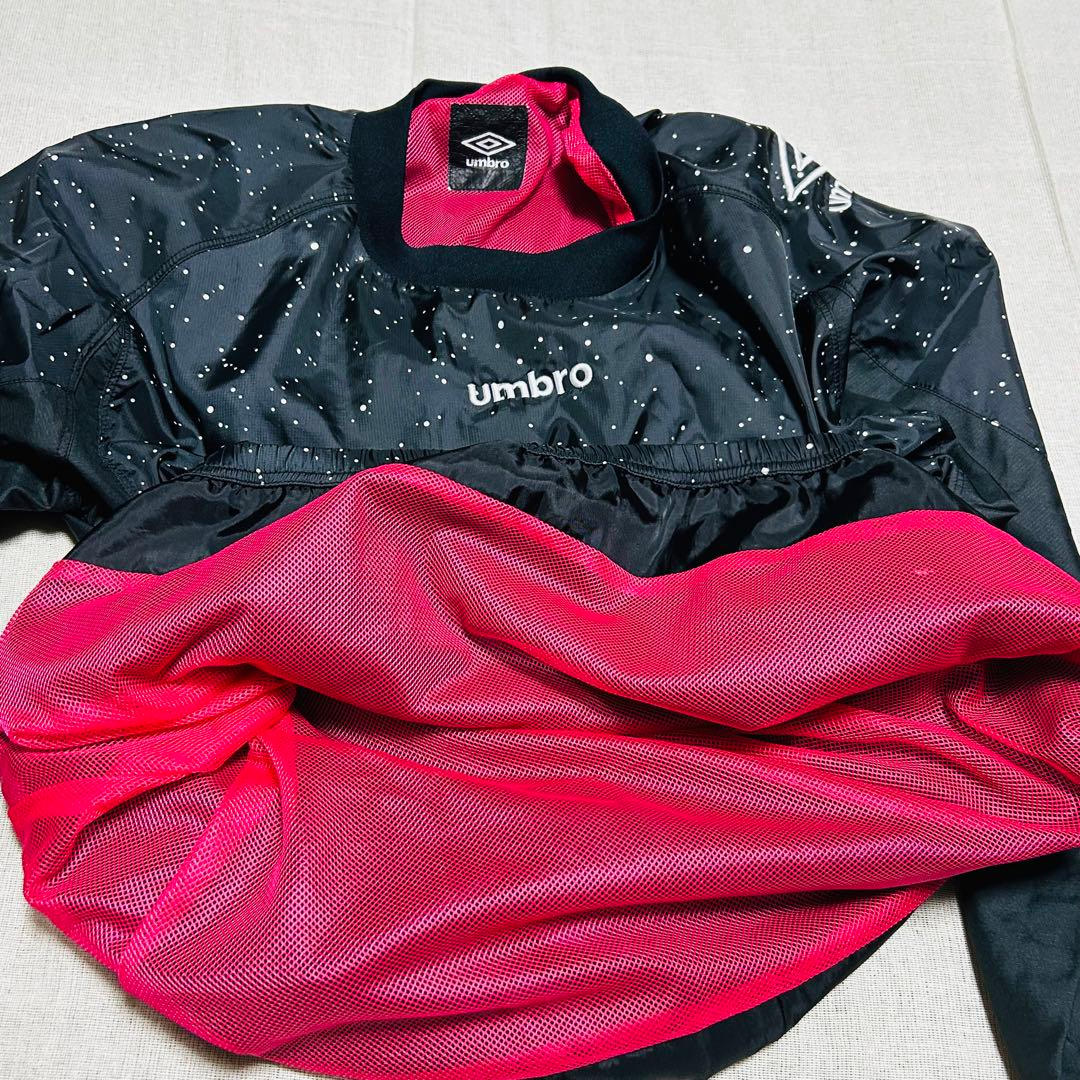 UMBRO ピステ 上下セット ドット柄 L 黒 トレーニング　夜空　星　宇宙