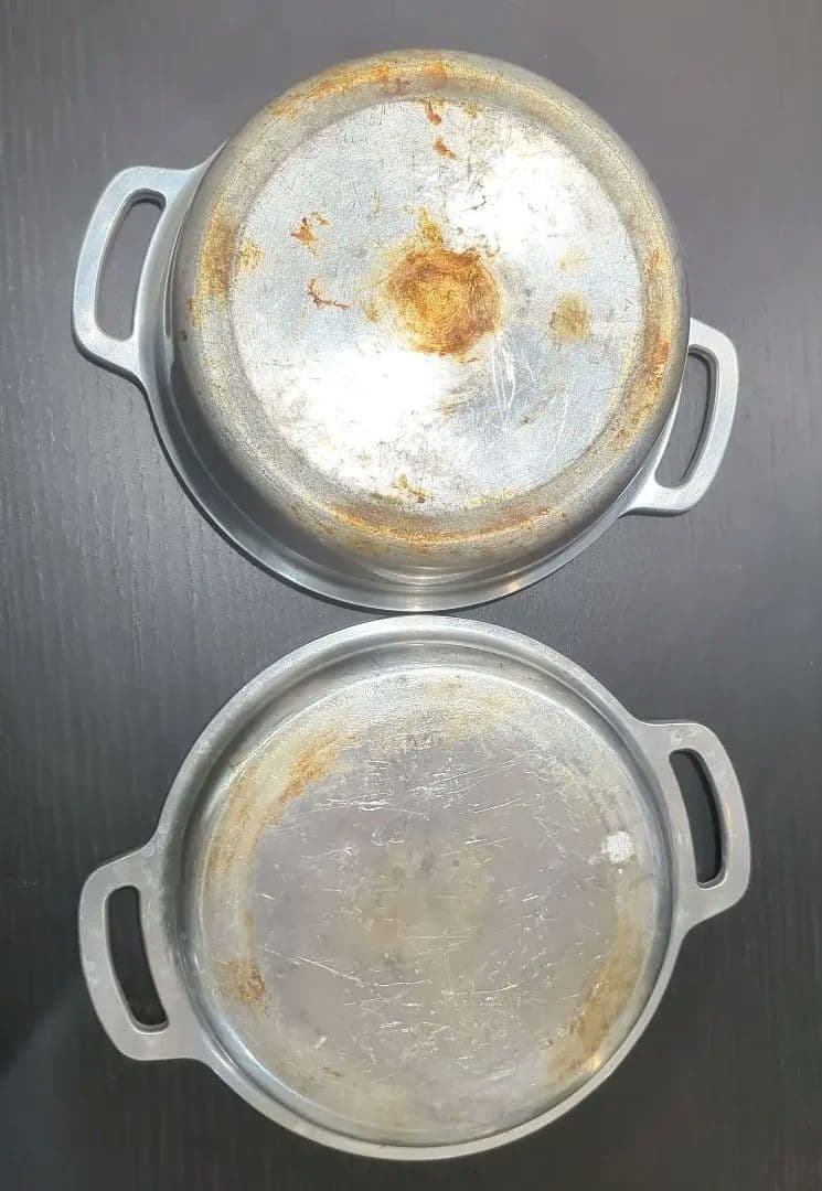 ステンレス製 両手鍋 2個セット 直径20cm