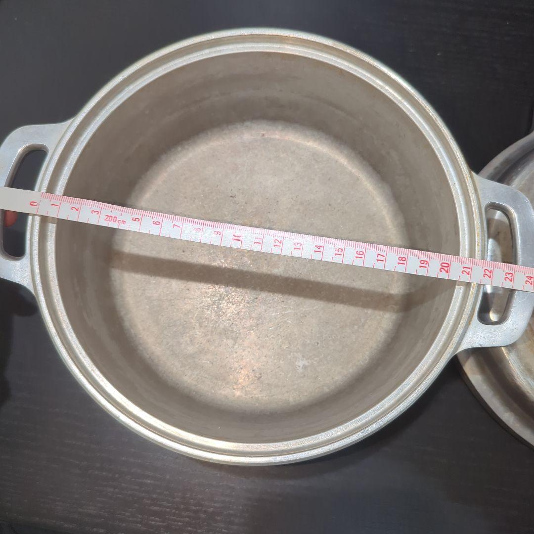 ステンレス製 両手鍋 2個セット 直径20cm