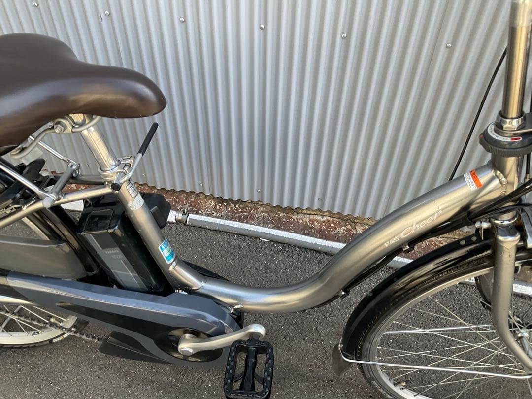 ヤマハ最新機種電動アシスト自転車pascheer26インチグレーアルミボディー