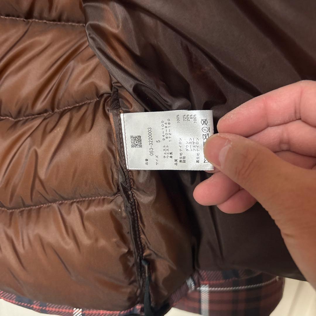 【最終値下げ】パーリーゲイツ　ダウンジャケット 5 メンズチェック柄