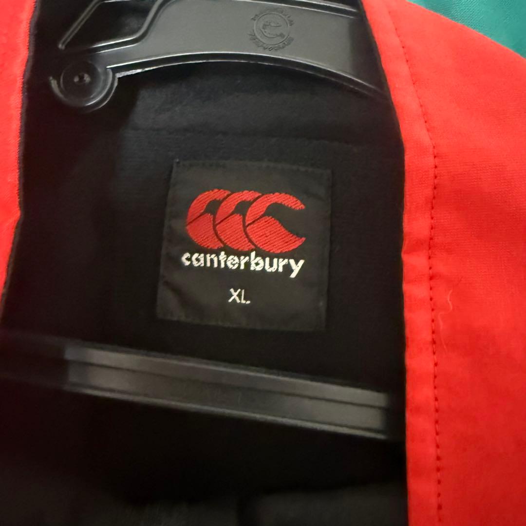 Canterbury カンタベリージャケット　ウィンドブレーカ ラグビー　赤 黒