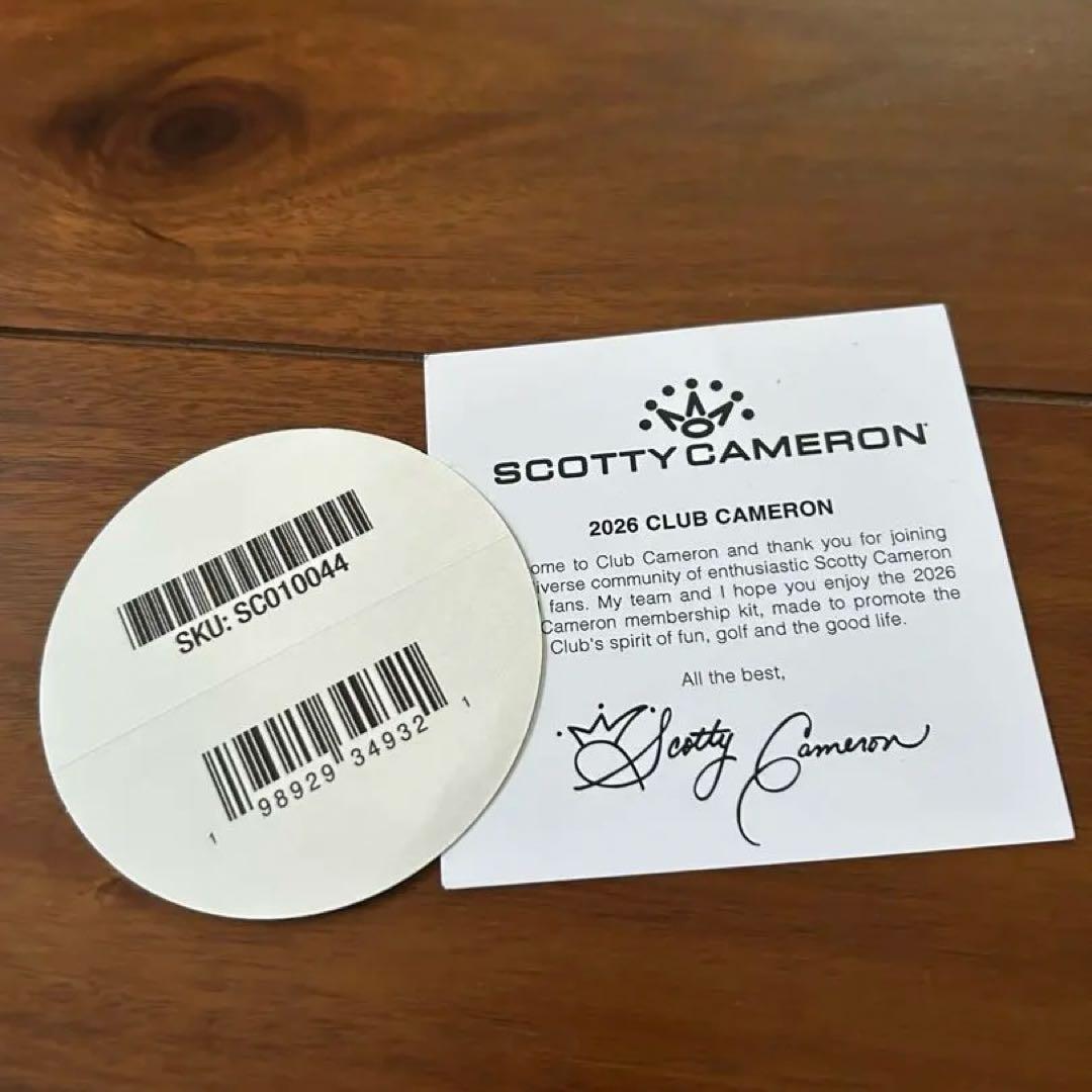2026 Scotty Cameron クラブキャメロンメンバー