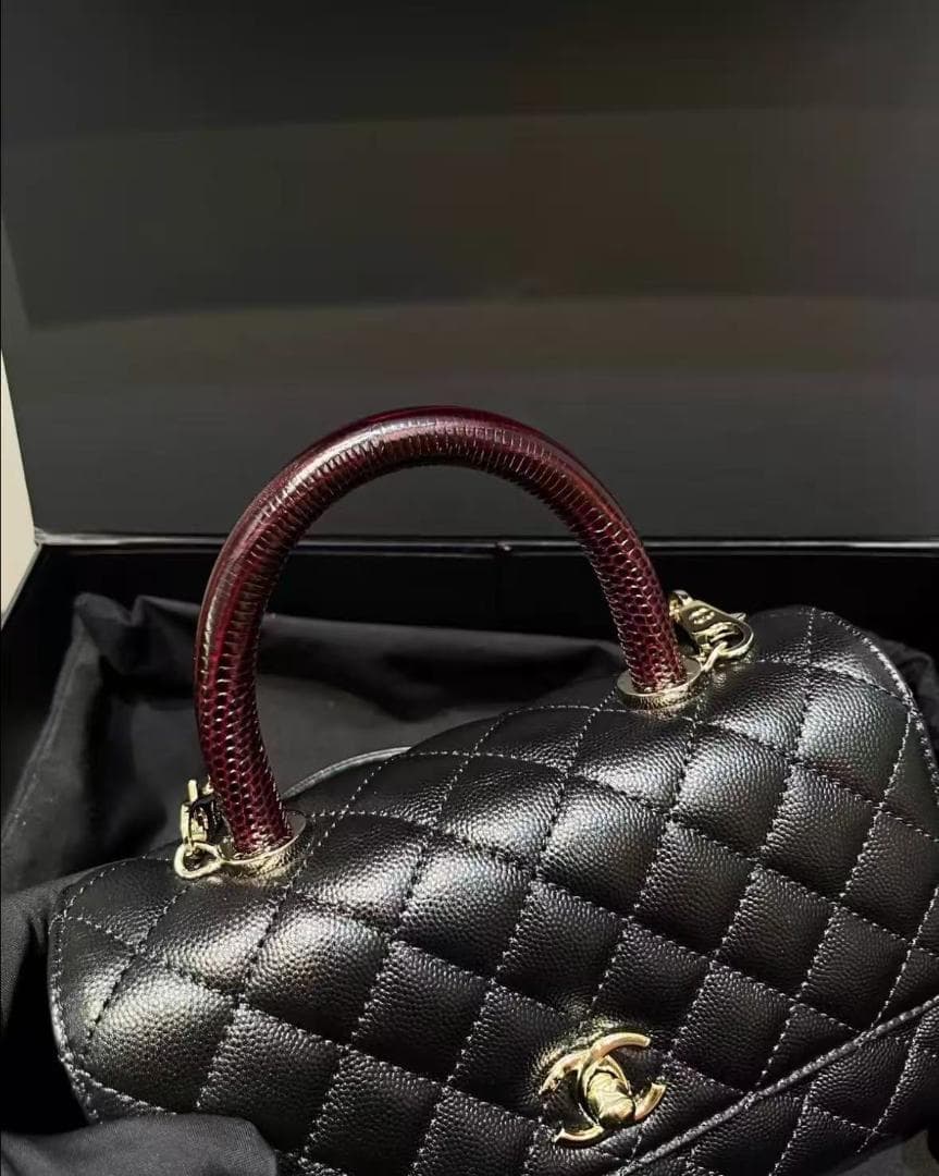 CHANEL bag ブラック ハンドバッグ