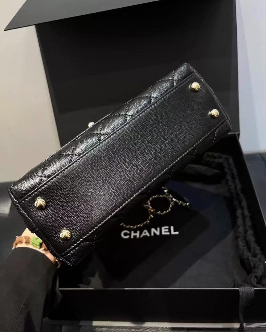 CHANEL bag ブラック ハンドバッグ