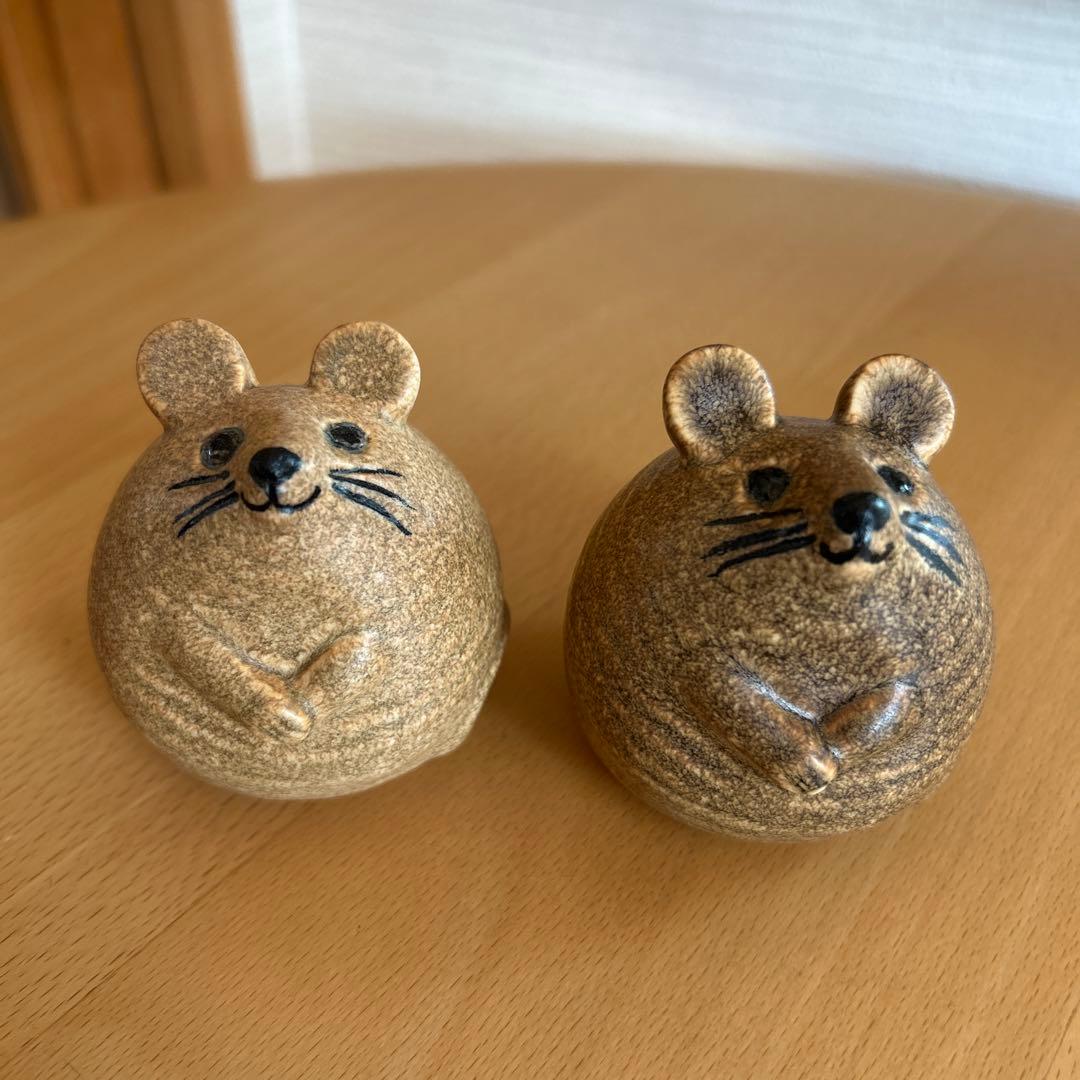 3匹のネズミ　ブラウン