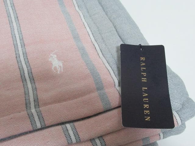 Ralph Lauren ストライプタオルケット 100×140cm　新品タグ付