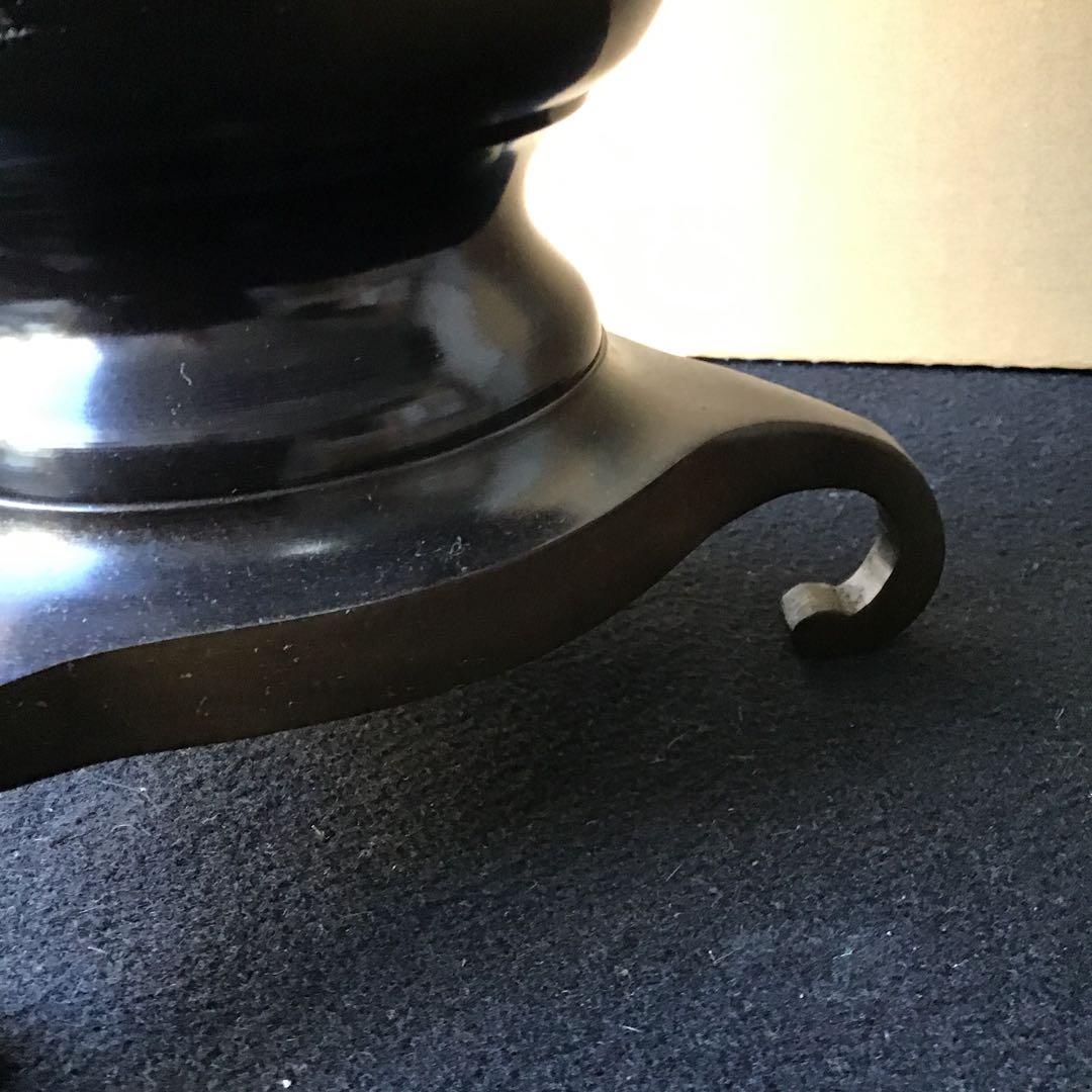 唐銅 花器 薄端　箱入り