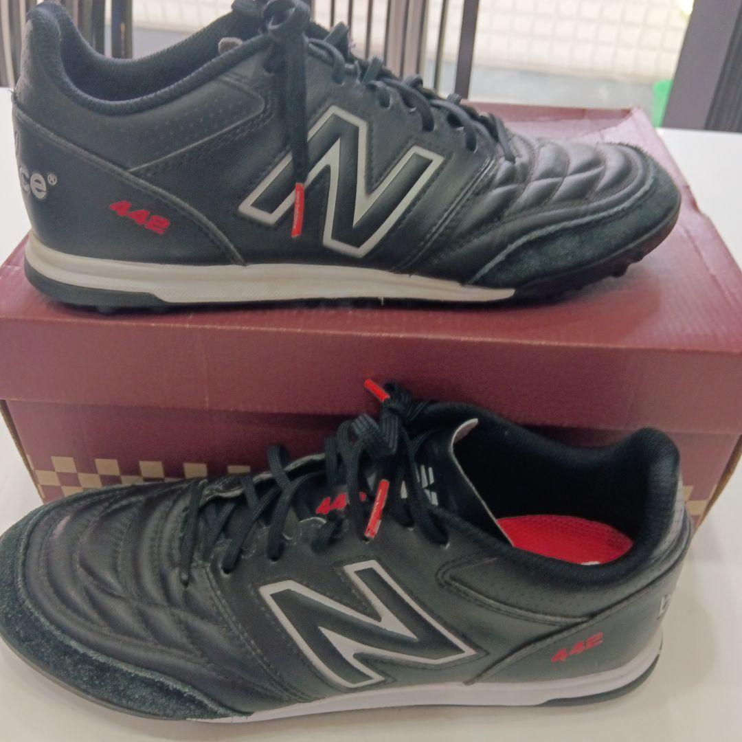 New Balance 442 ブラック サッカートレーニングシューズ27サイズ