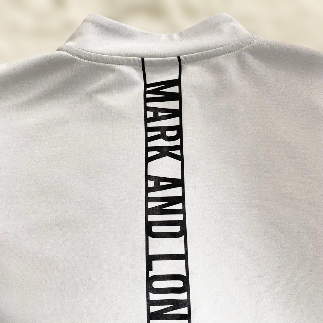 ワ*ー様 MARK&LONA モックネック　半袖 Tシャツ スカル　ゴルフ　L