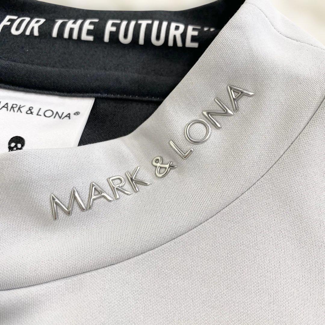 ワ*ー様 MARK&LONA モックネック　半袖 Tシャツ スカル　ゴルフ　L