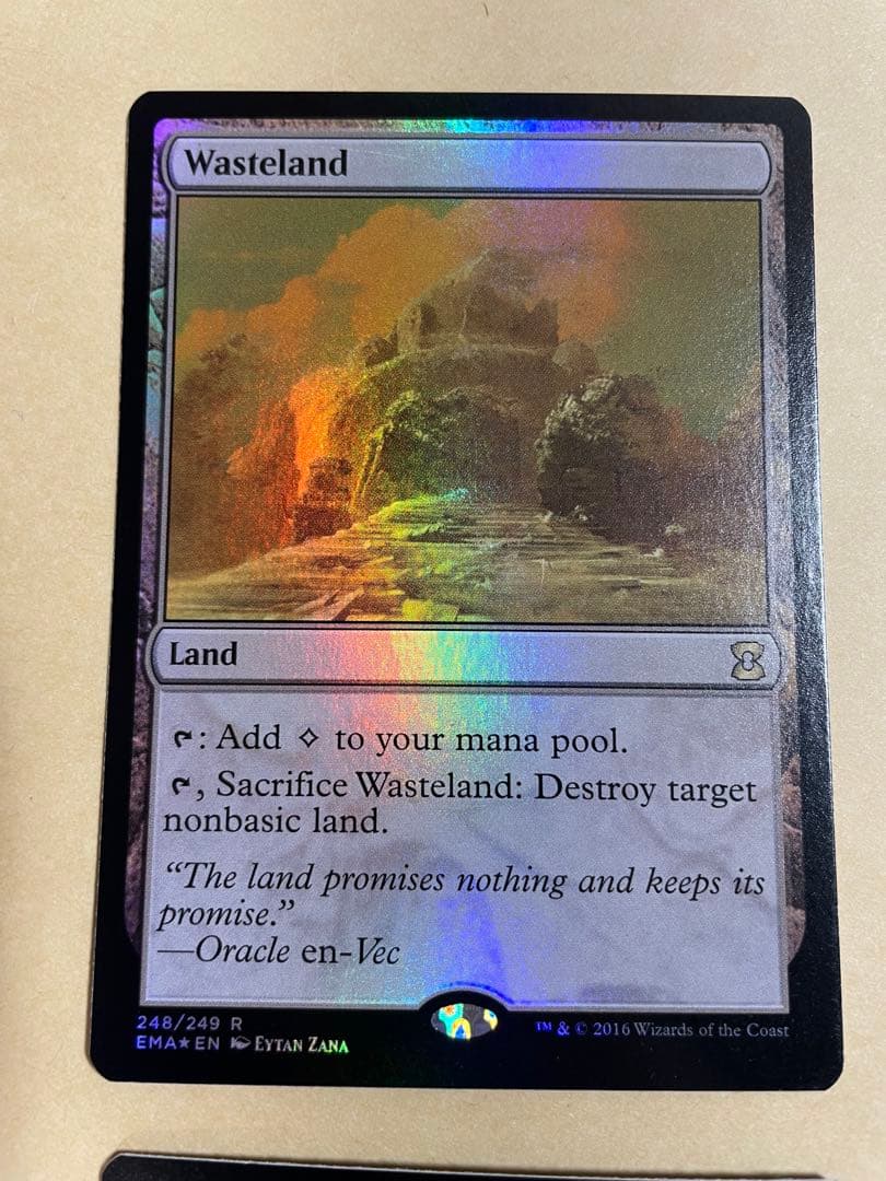 MTG　不毛の大地　英語版　FOIL 4枚セット