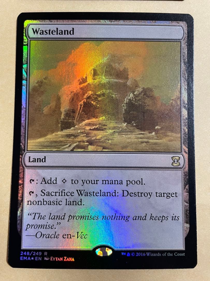 MTG　不毛の大地　英語版　FOIL 4枚セット