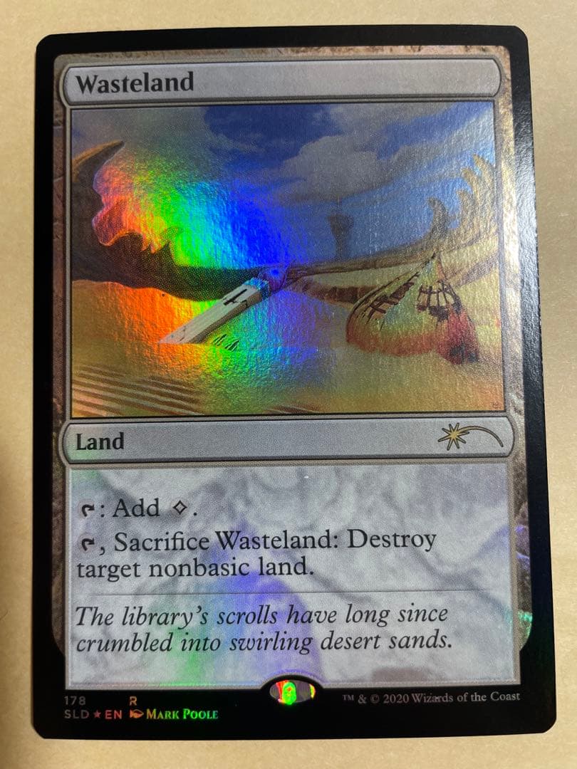 MTG　不毛の大地　英語版　FOIL 4枚セット