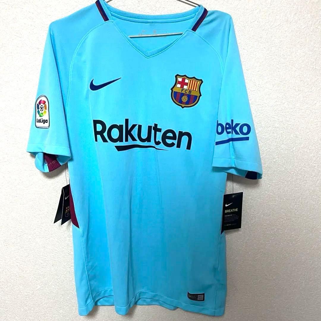 【正規品】新品 バルセロナ 17/18 アウェイ スアレス 9 L リーガパッチ