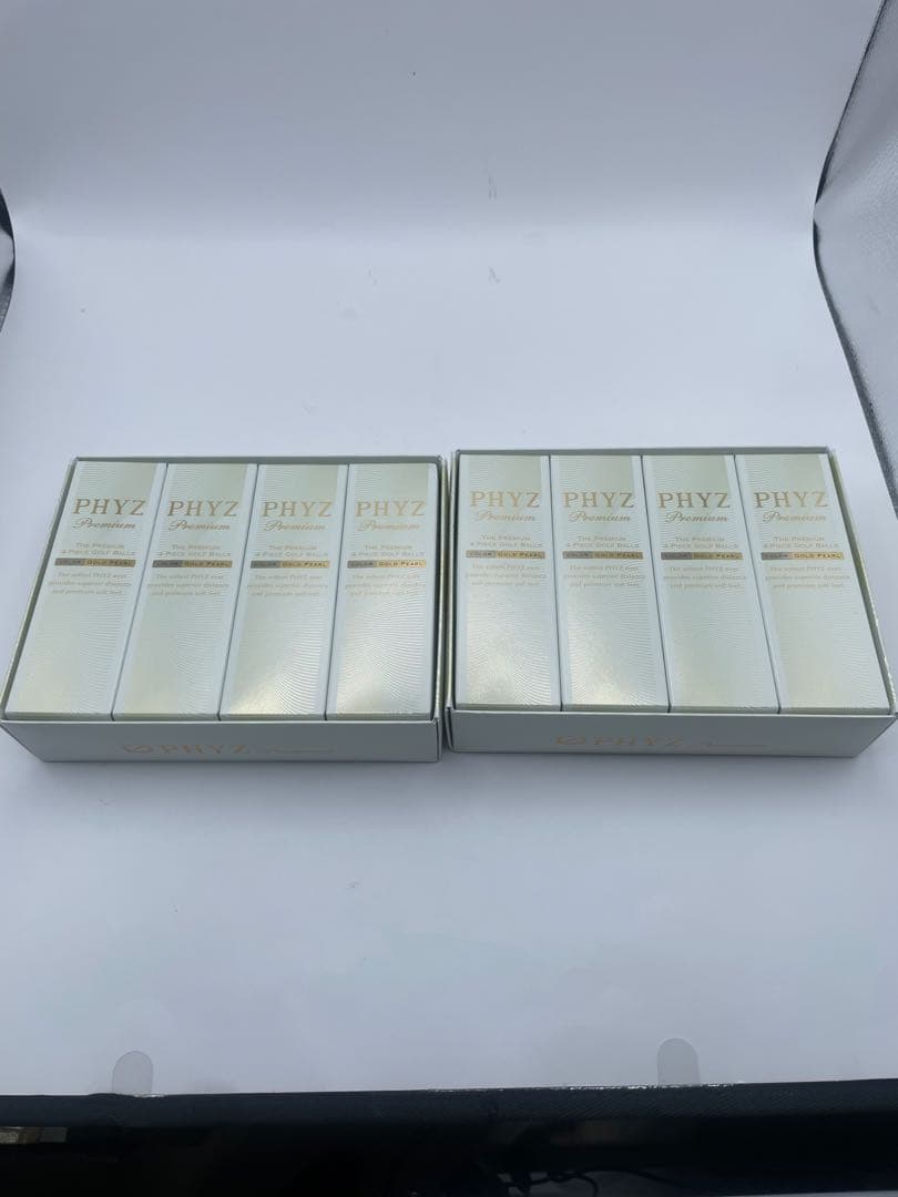 PHYZ Premium ゴルフボール 4本入りゴールドパール　2箱
