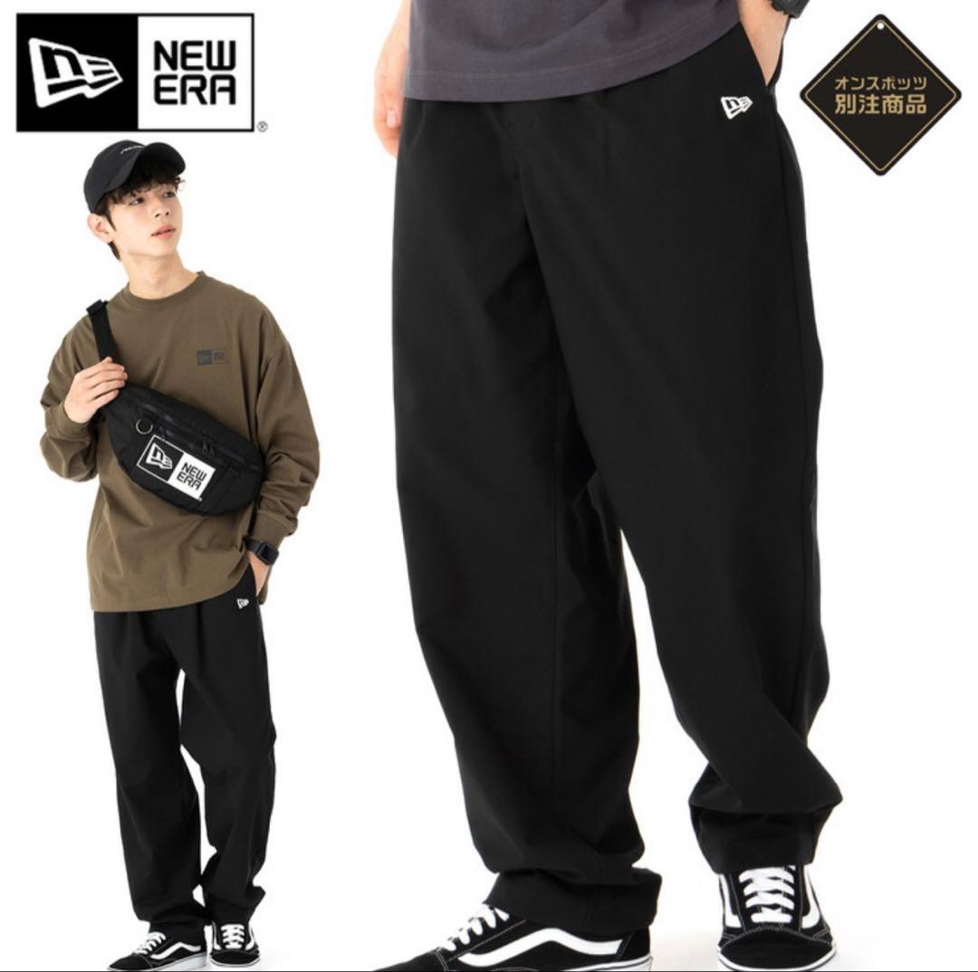 新品未使用⭐︎NEW ERA ゴルフワイドテーパードストレッチパンツ　黒
