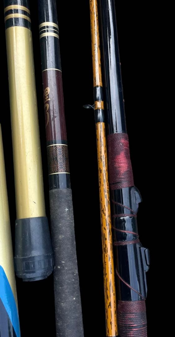 釣り引退セット　磯竿、ルアーロッド、トラウトロッド、鮎竿など6本まとめ売り