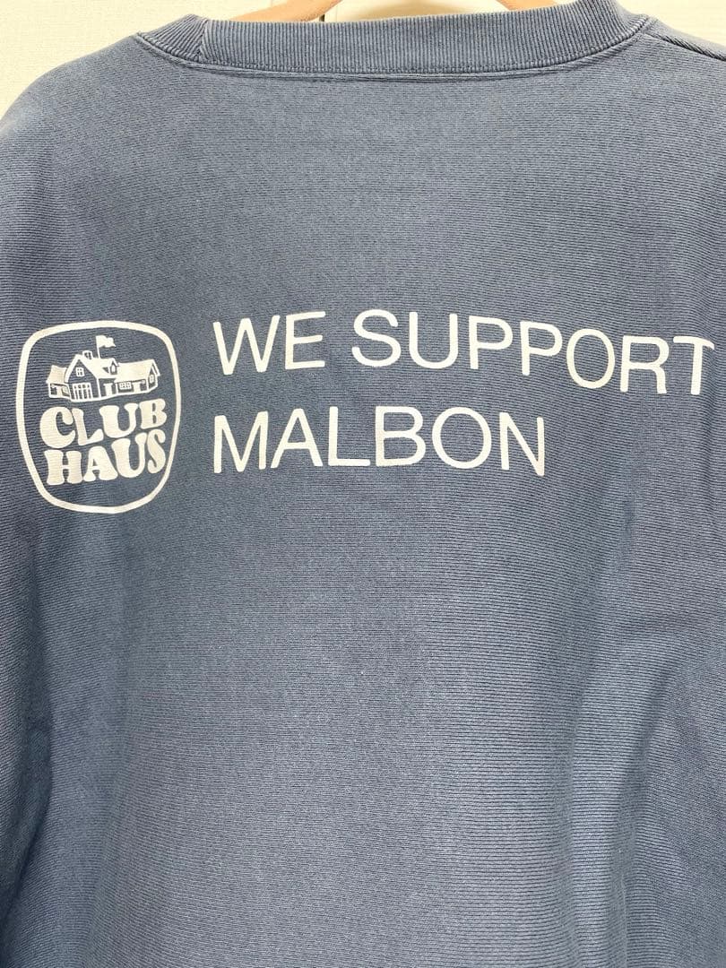 CLUBHAUSクラブハウス MALBON マルボン コラボスウェット Ｍサイズ