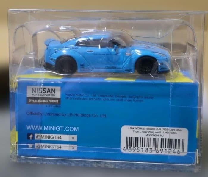 MINI GT LB★WORKS Nissan GT-R Light Blue