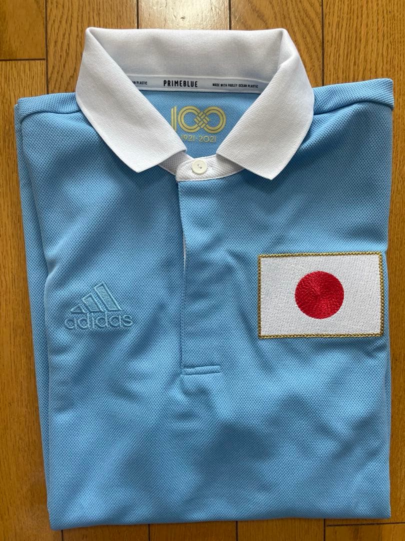 Lサイズ ★ アディダス サッカー日本代表 100周年 ユニフォーム ポロシャツ